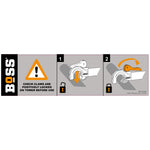 BoSS Camlock AGR Safety Label